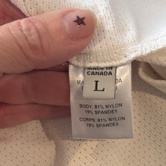 PUBLIC SCHOOL NY Mesh Paneled Geometric Design Shift Dress L White Minimalist - Picture 7 of 8